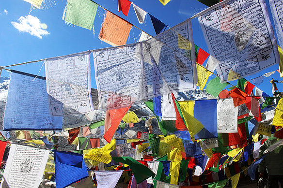 Prayer flags at Kunzum Pass. Because the gods live in the mountains.