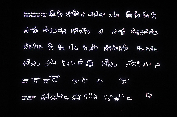 The Reserve's 6,000 petroglyphs depict a large variety of animals from goats and birds, to wild boars. [Gobustan National Park Museum]