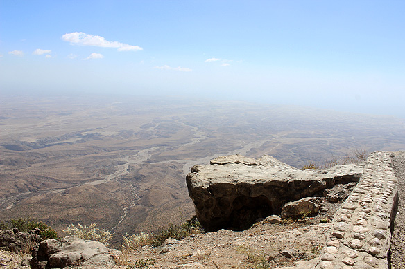Four thousand feet up in the air atop Jabal Samhan.