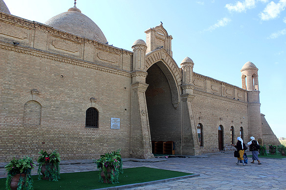 Arystan Bab’s mausoleum attracts pilgrims from across the country.
