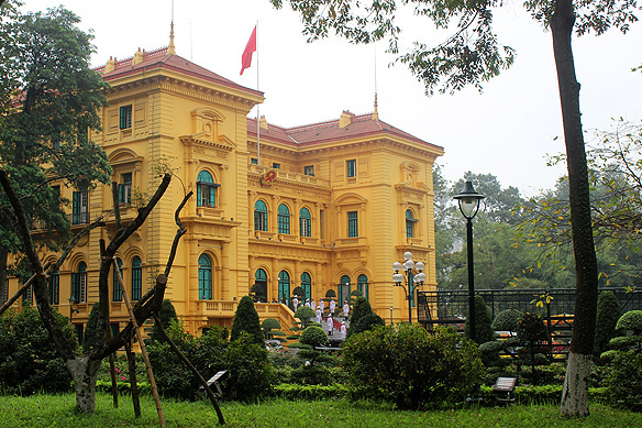 Presidential Palace in the Ho Chi Minh Complex was the residence-cum-office of the Governor-General of French Indochina from 1906 to 1945.