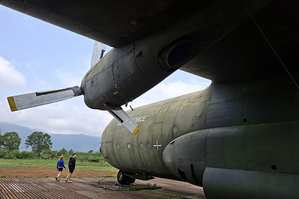 Khe Sanh Combat Base was a US Marine Corps military site. In 1968, the North Vietnamese laid siege to it, destroying 78 military vehicles, 197 airplanes, 80 ships, and killing/ capturing 11,900 soldiers. The siege was carried out to divert attention for their upcoming Tet Offensive.
