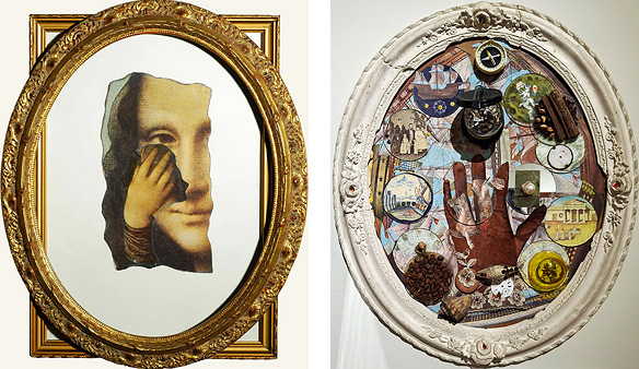 Left: Weeping Gioconda, 1977; Right: Coat-of-Arms of British Admiralty, 1984.
