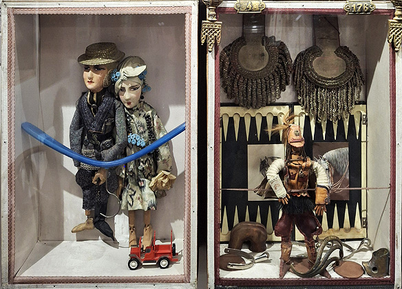 Left: Retro, 1984; Right: Ferdinand in Franz-Joseph's Stable, 1984.