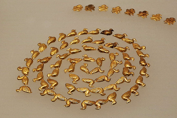 Plaques for sewing on to clothes, Vani, Burial 9 of a noble Colchian warrior, mid-4th Century BCE.