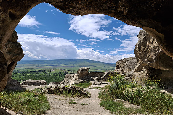 Uplistsikhe was continuously inhabited from the end of the 2nd Millennium BCE to the 13th Century CE. It reveals an unusual mix of pagan and Christian architectural elements.
