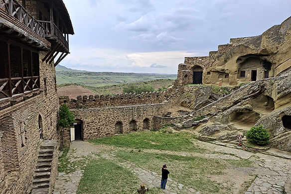 David Gareja Monastery, surrounded by the 'Rainbow Mountains,' dates back to the 6th Century.