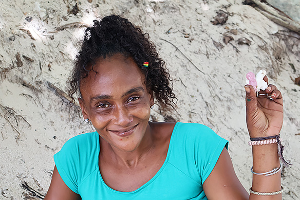 Creole woman, Mahe Island.